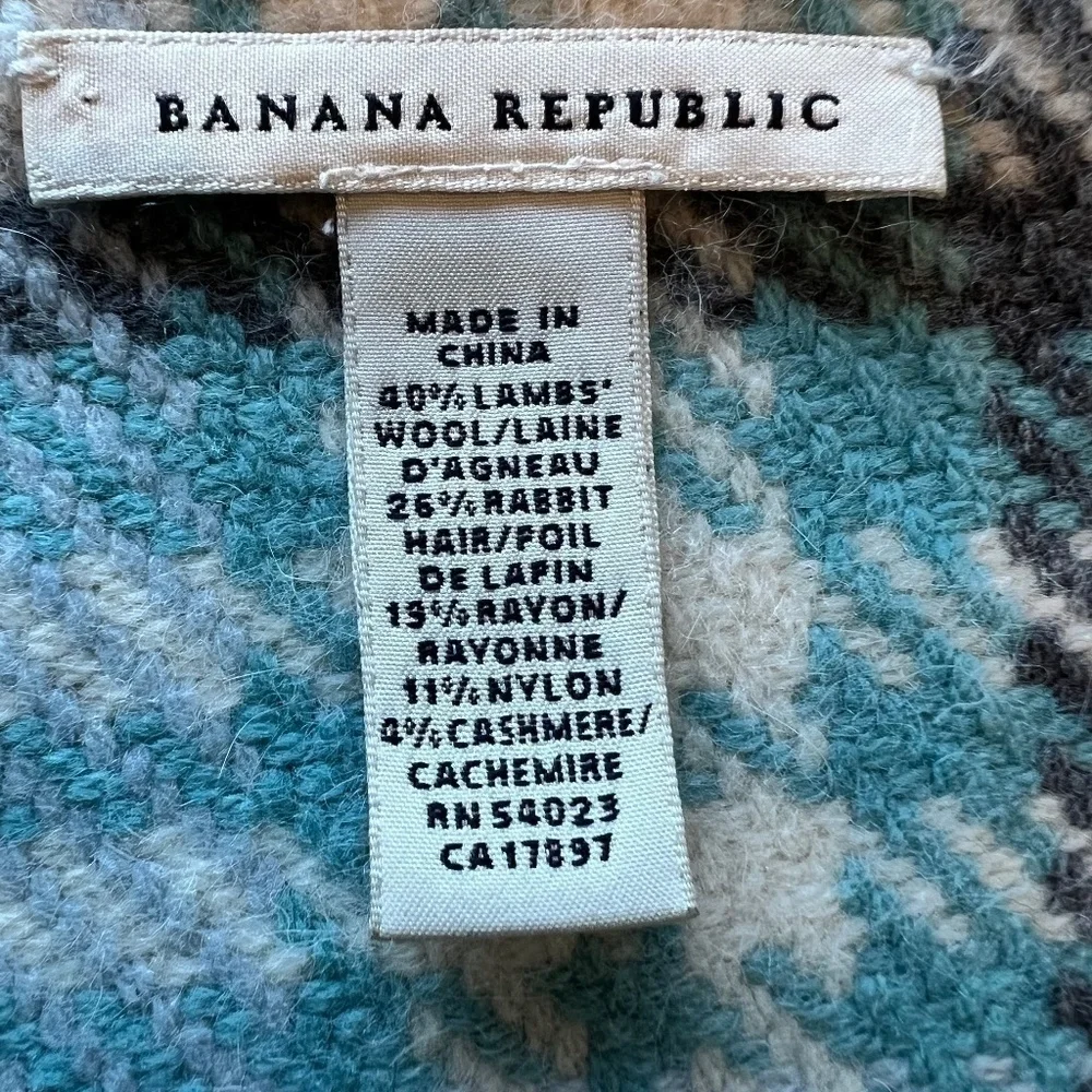 *FIRM PRICE* Banana Republic oversized lambs wool/rabbit fur/cashmere blend